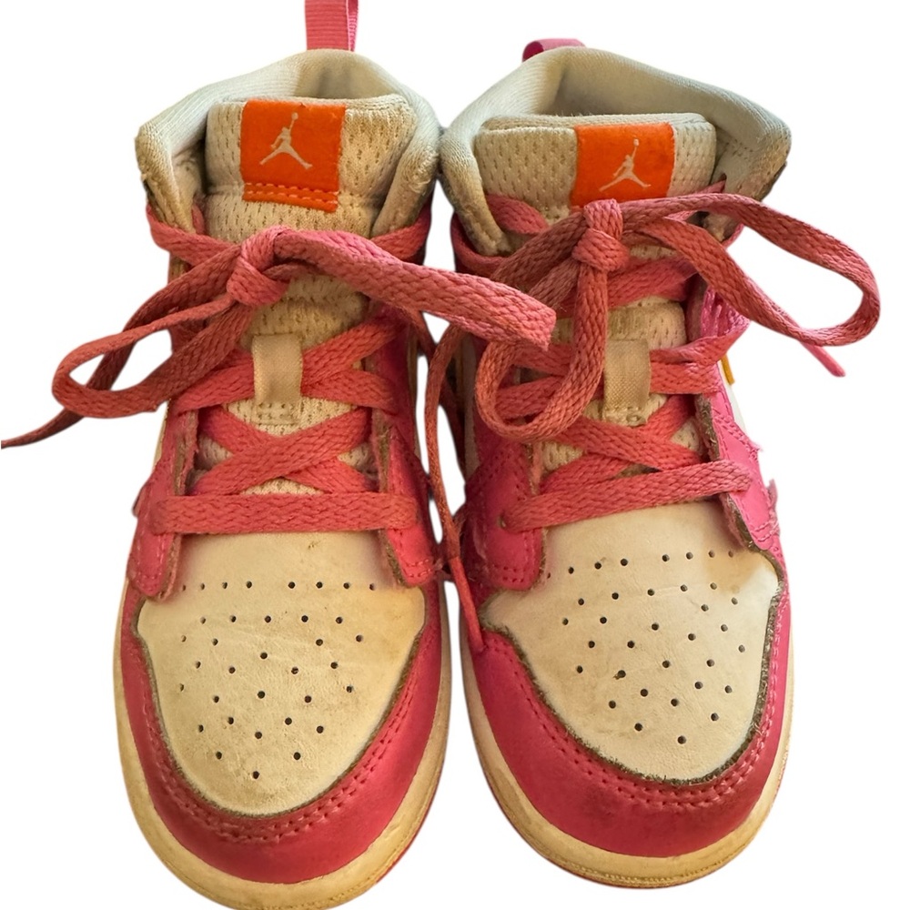 Jordan Kids' Sneakers in Pink and Cream